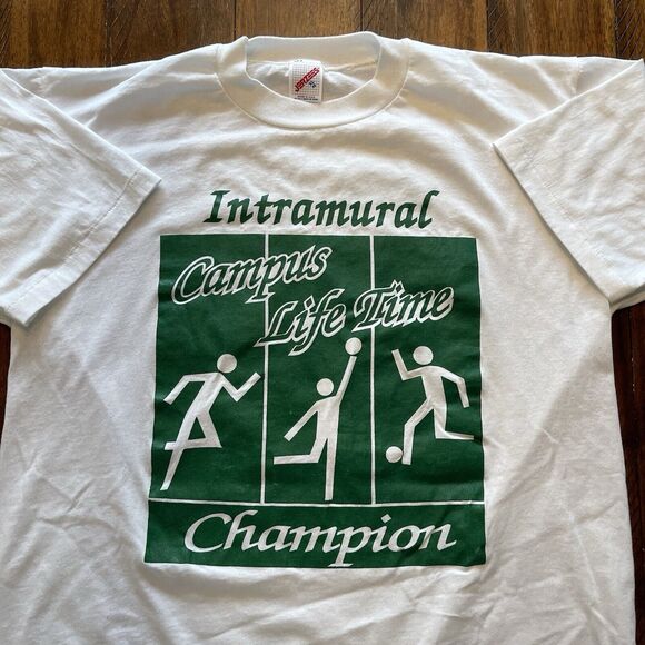 Vtg 90s Stony-Brook SUNY Intramural Shirt Sports Jerzees XL - Picture 4 of 12